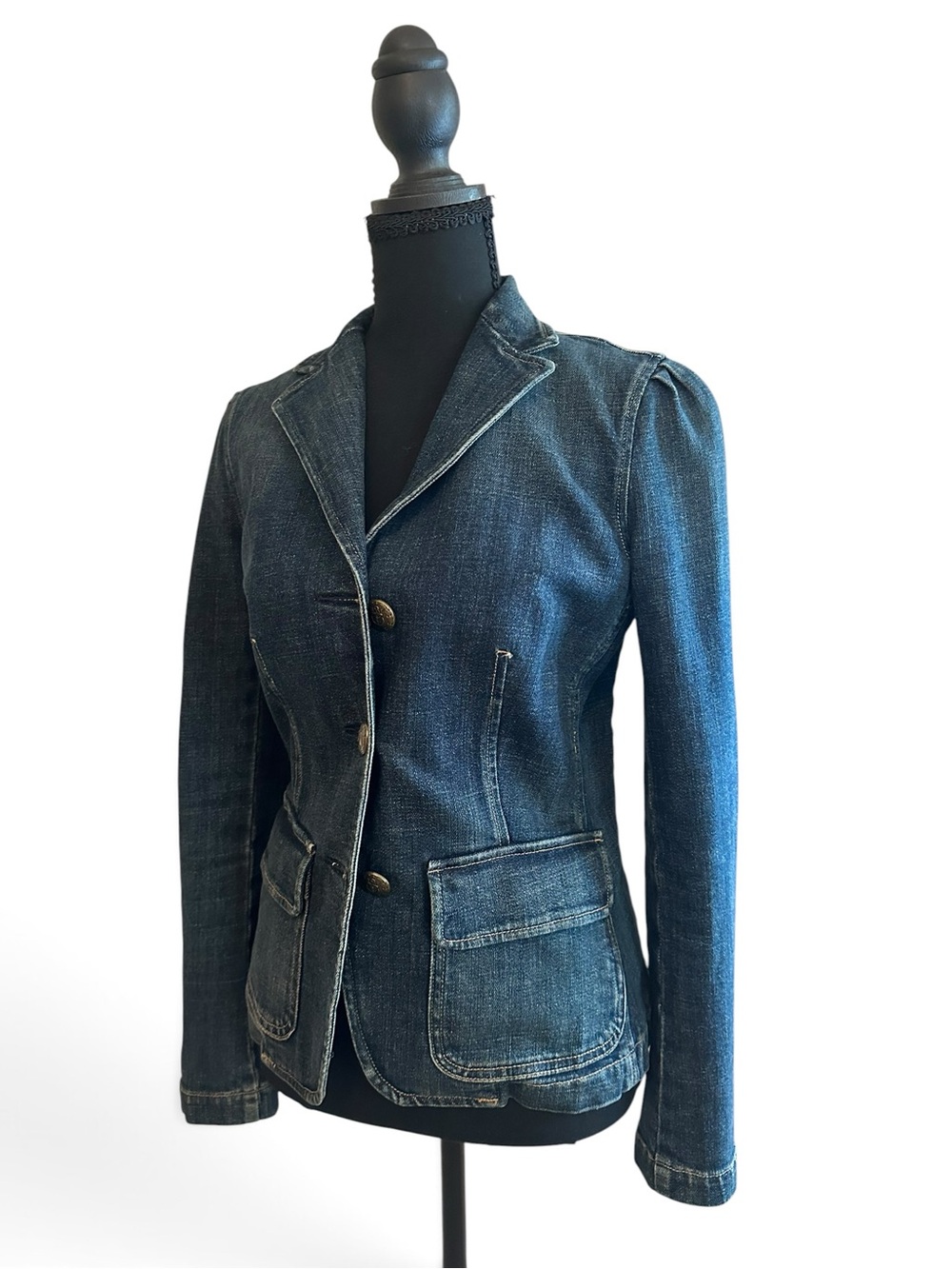 Ralph Lauren Dark Indigo Denim Blazer Jacket